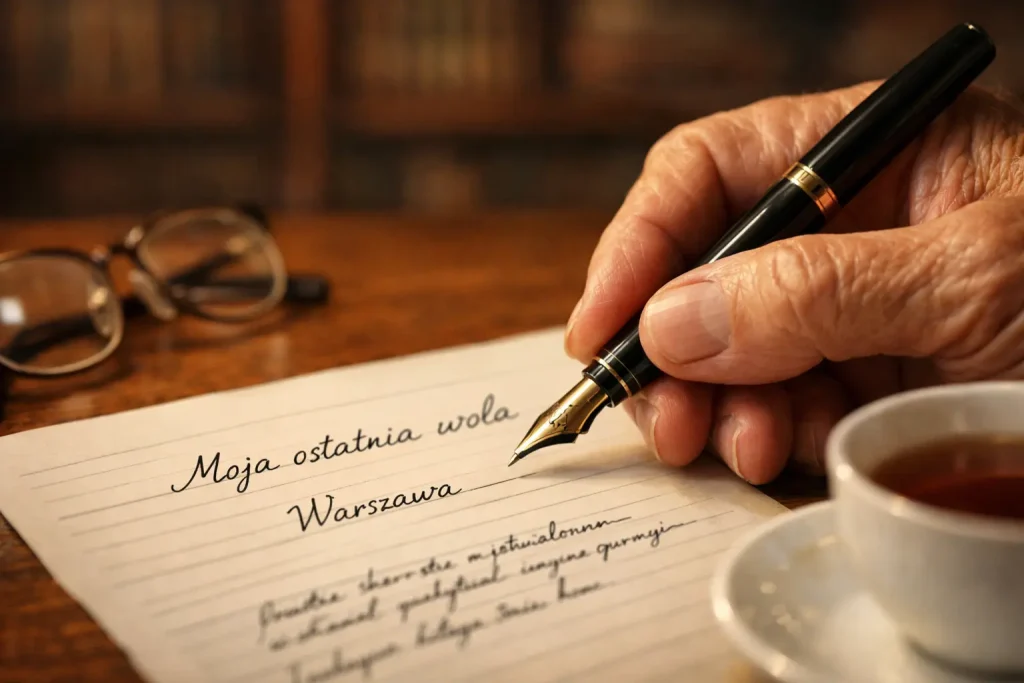 Testament własnoręczny – 5 błędów i wzór. Jak napisać ważną wolę?